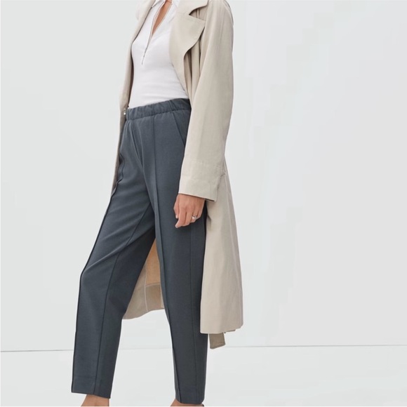 Everlane Dream Women's Gray Cropped Pant, new without tags - Picture 5 of 11